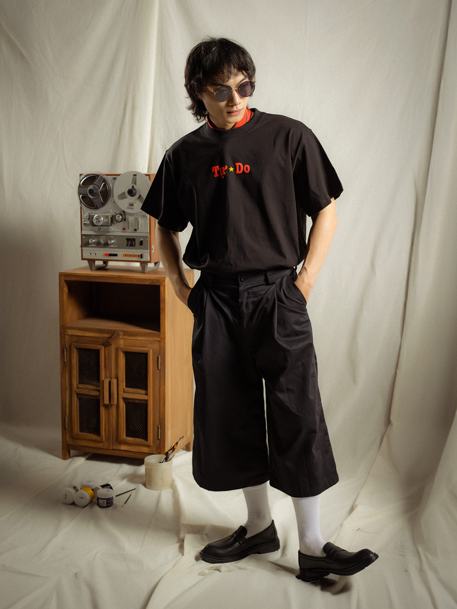 ao-thun-boxy-maverick-tu-do-limited-edition || Black