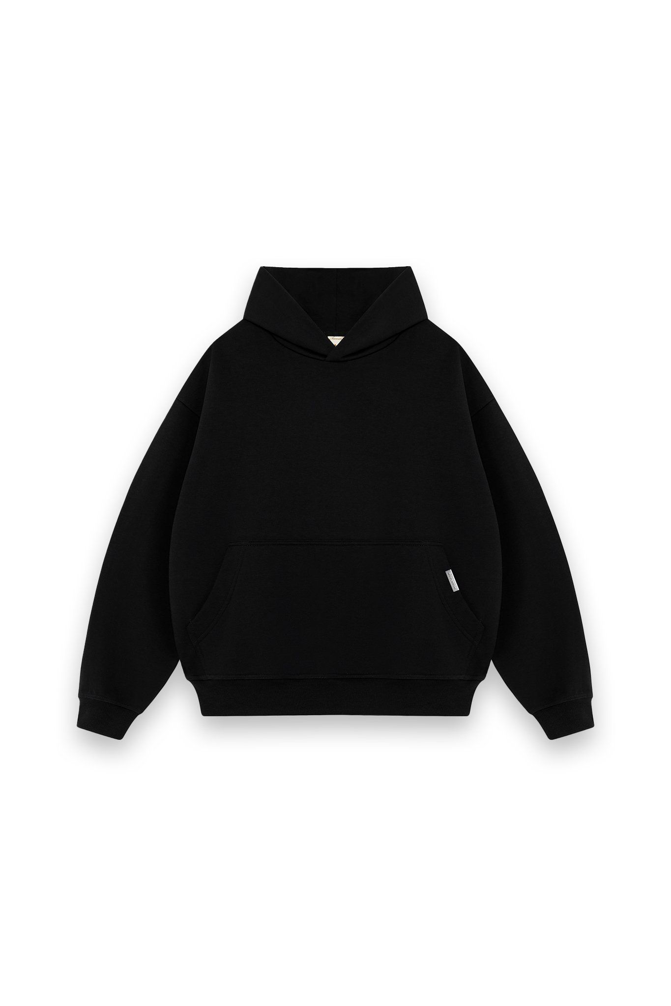 Maverick Initial Boxy Hoodies Black