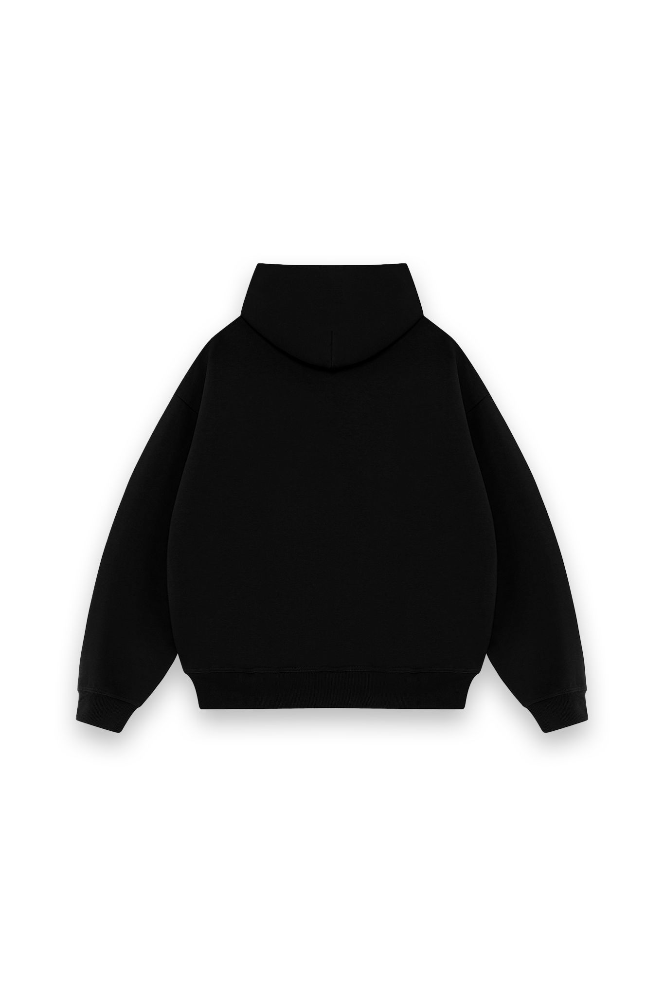 Maverick Initial Boxy Hoodies Black
