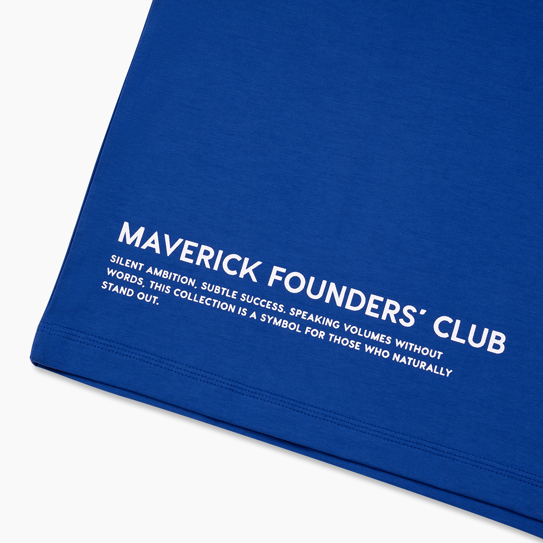 ao-thun-maverick-founders-club-well-dressed || Cobalt Blue