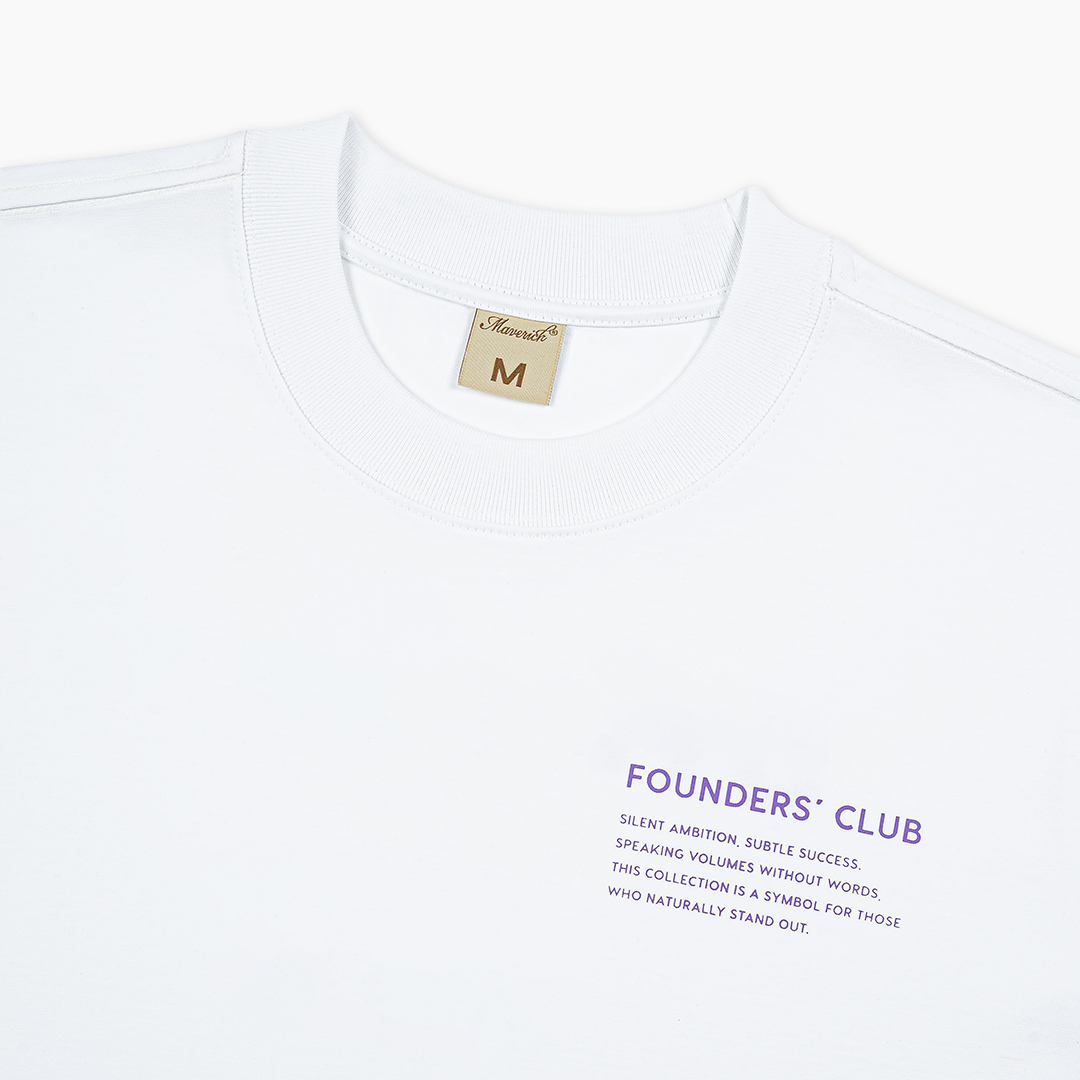 ao-thun-maverick-founders-club-well-dressed-1 || White / Purple