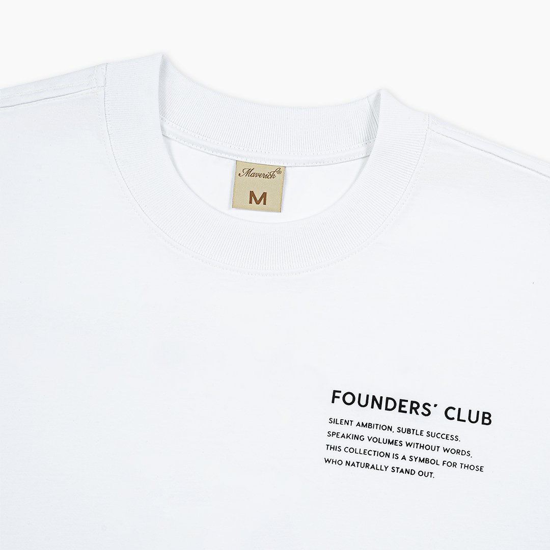 ao-thun-maverick-founders-club-well-dressed-2 || White / Black