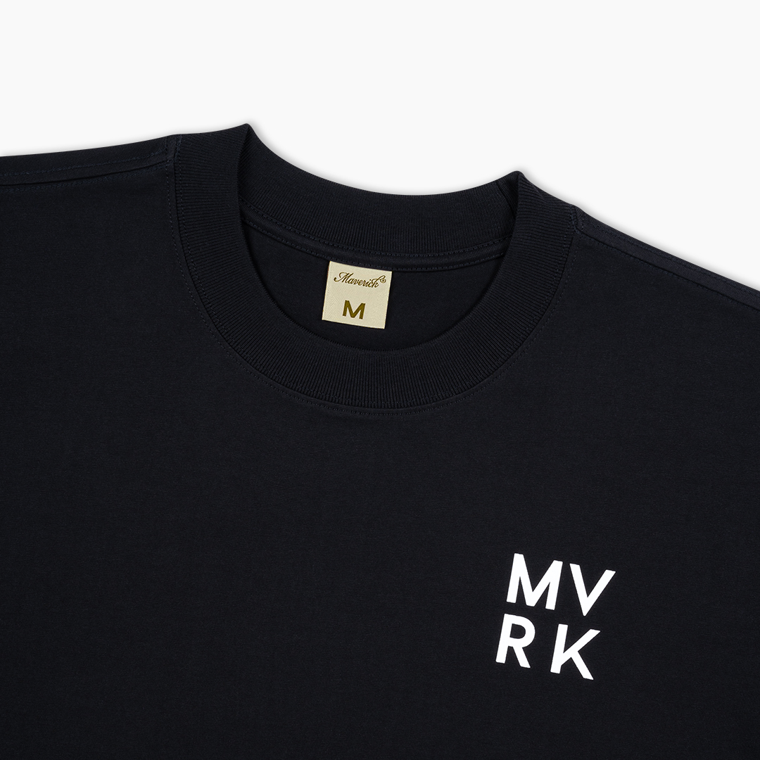 ao-thun-maverick-founders-club-cube || Black