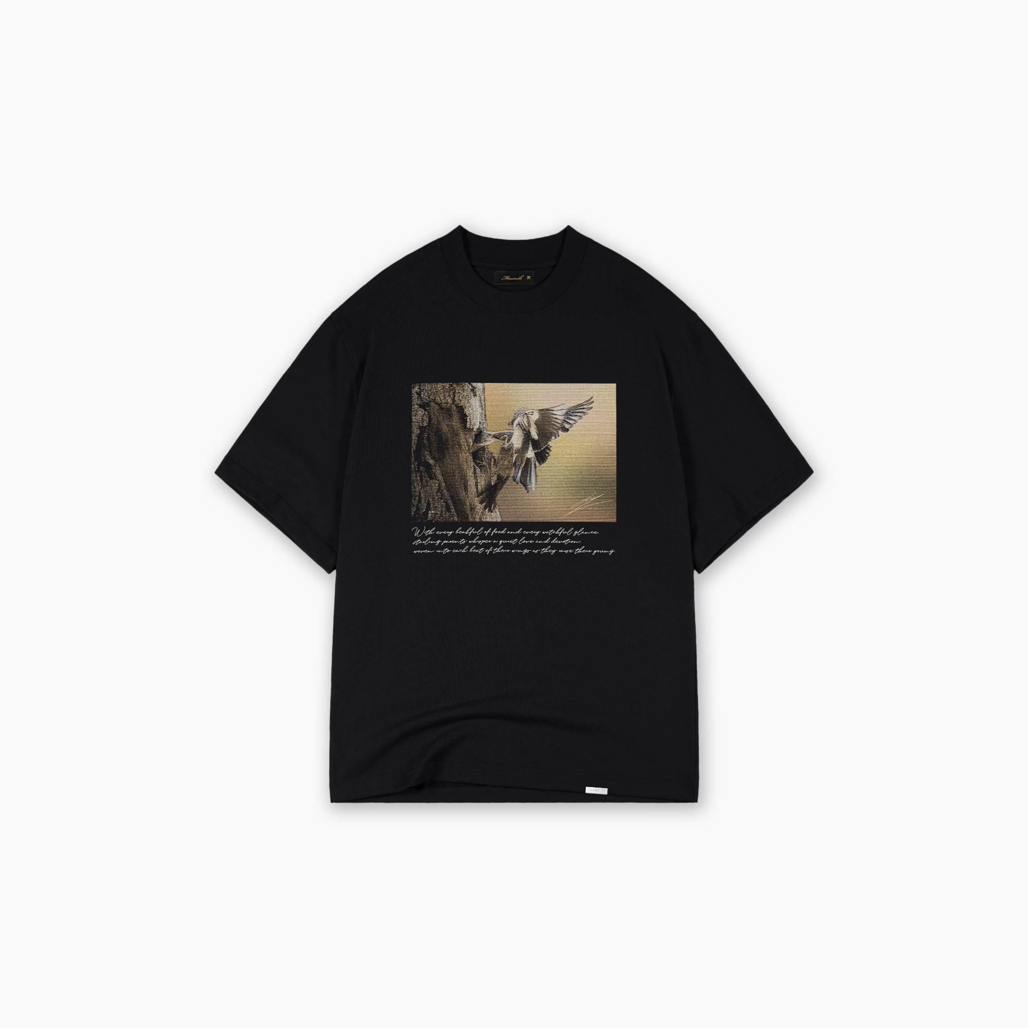 ao-thun-boxy-maverick-wings-of-wild || Black