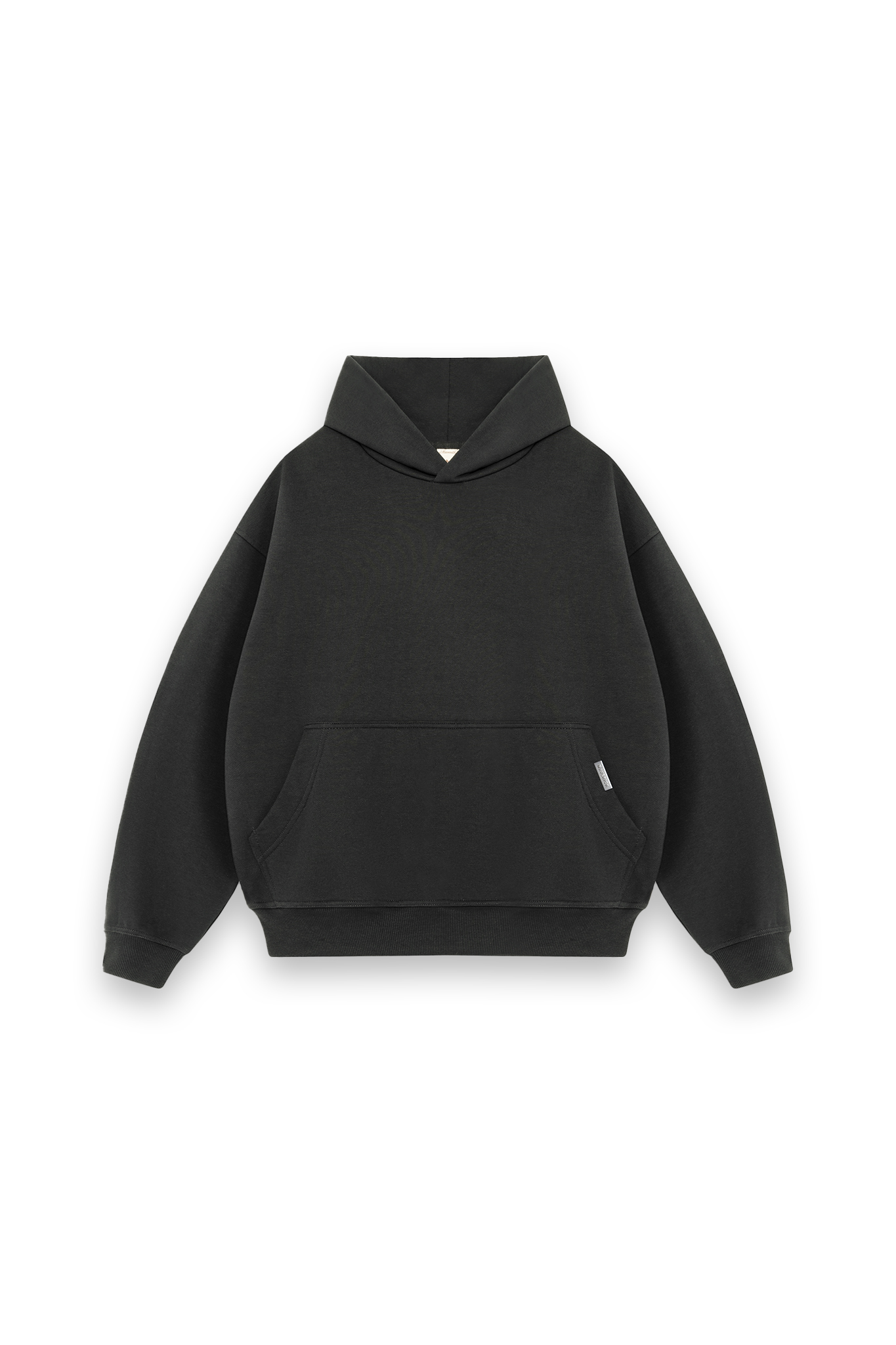maverick-initial-boxy-hoodies || Grey