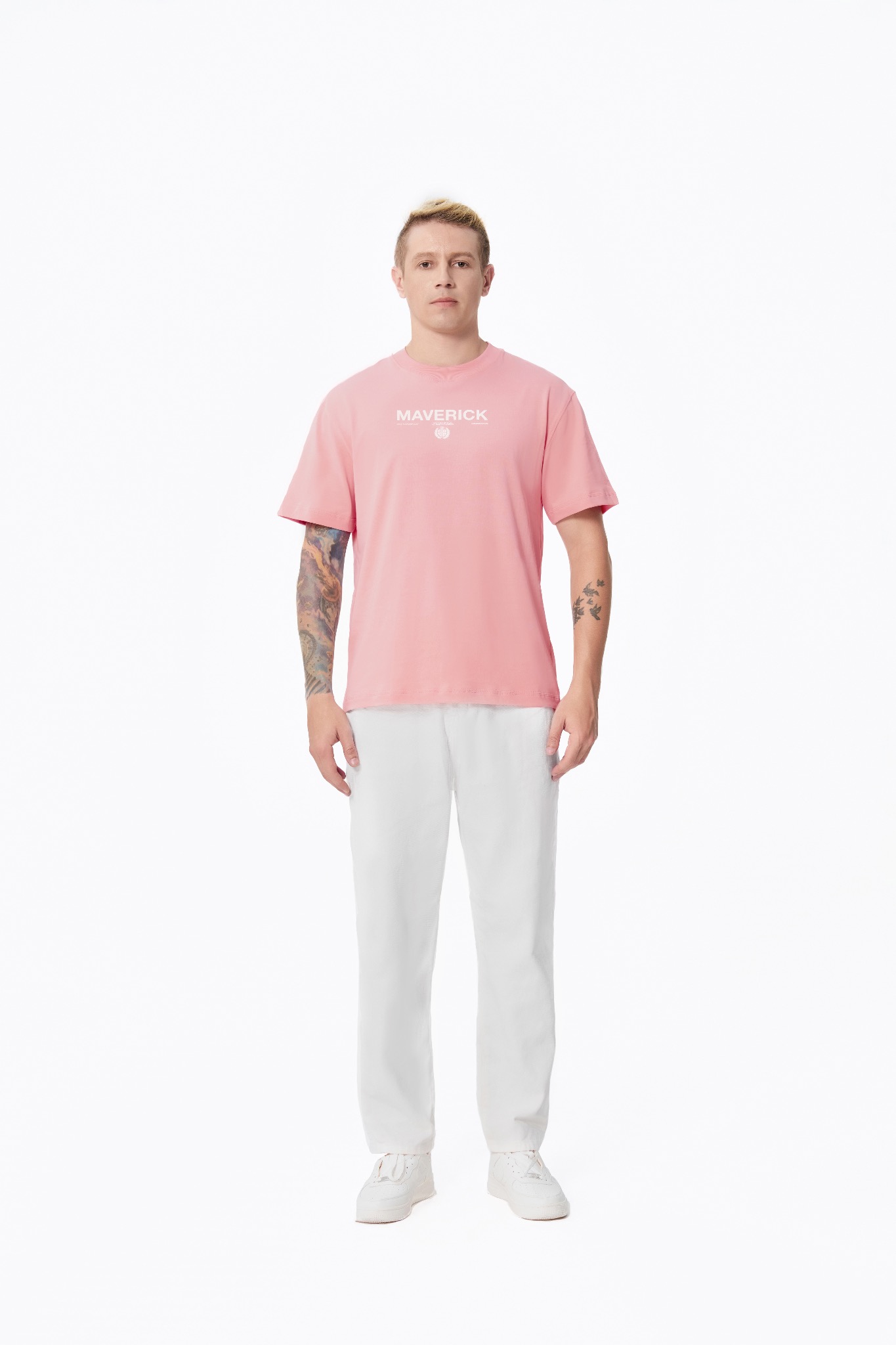 ao-thun-maverick-founders-club-cobalt-light-pink || Light pink