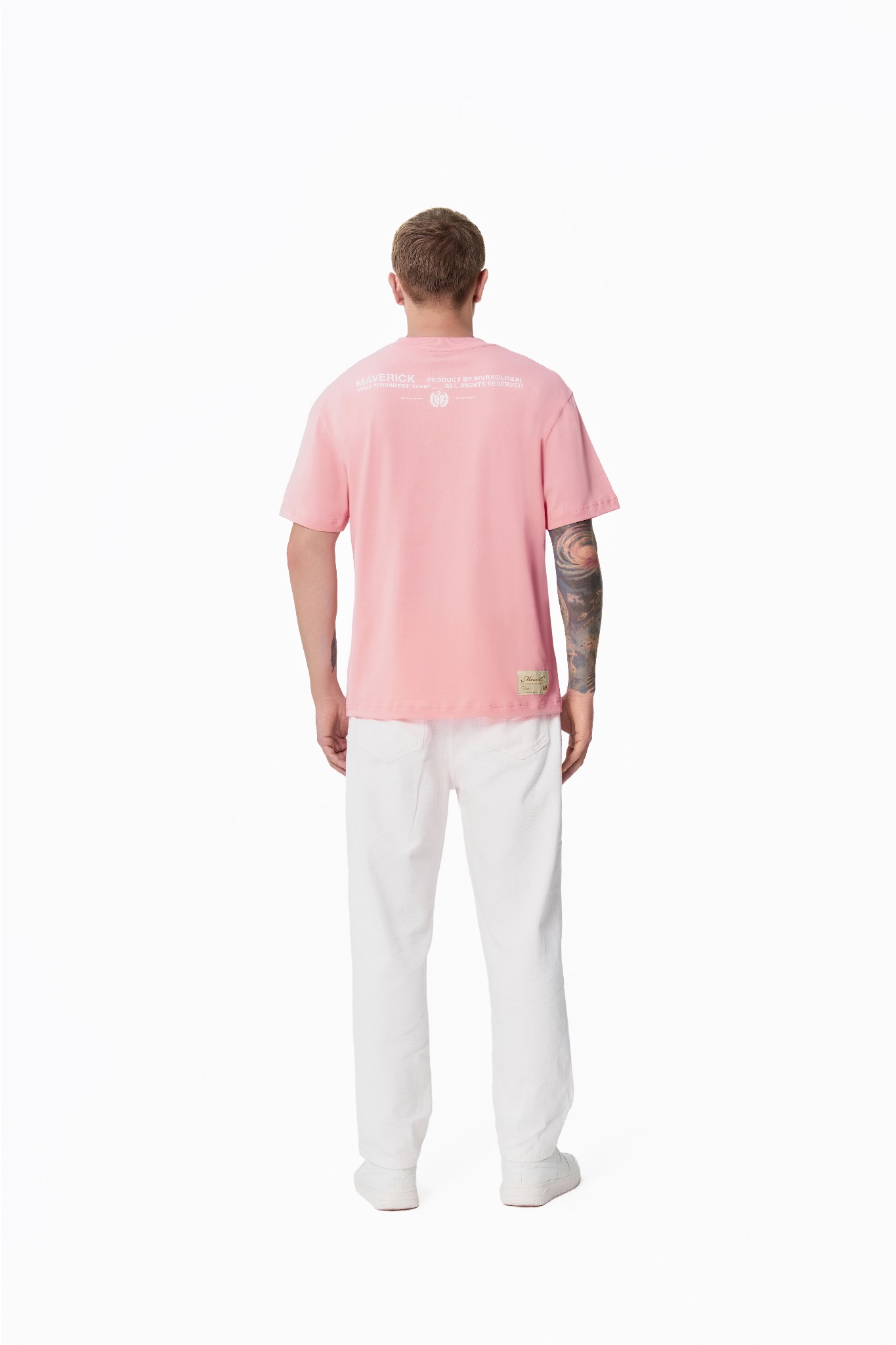 ao-thun-maverick-founders-club-cobalt-light-pink || Light pink