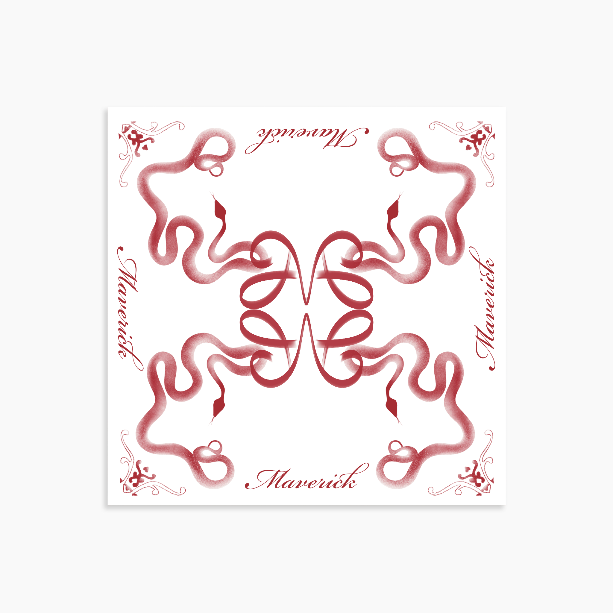 mvrk-bandana-year-of-snake-2025 || White/Red