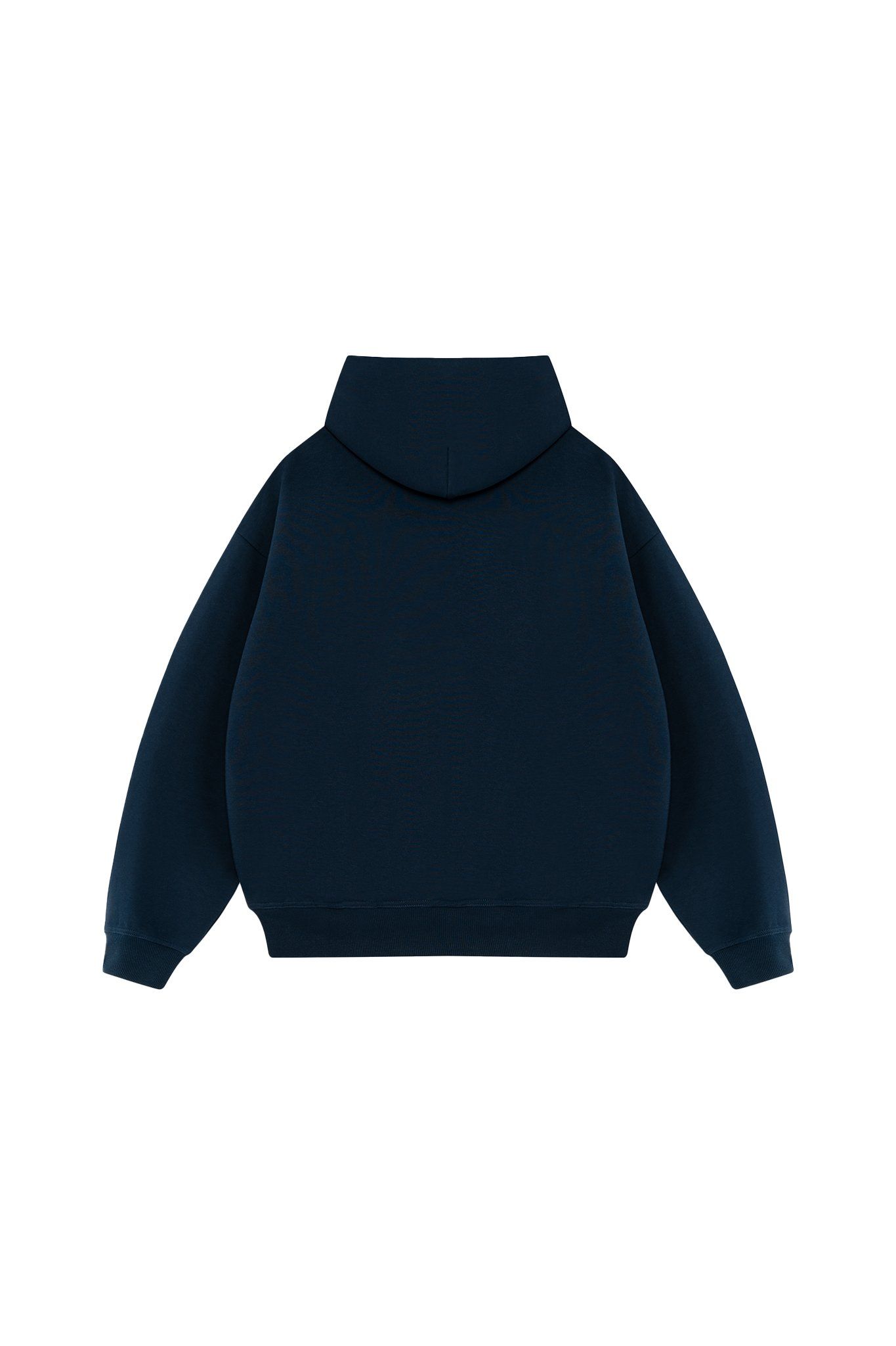 Maverick Initial Boxy Hoodies Navy Blue