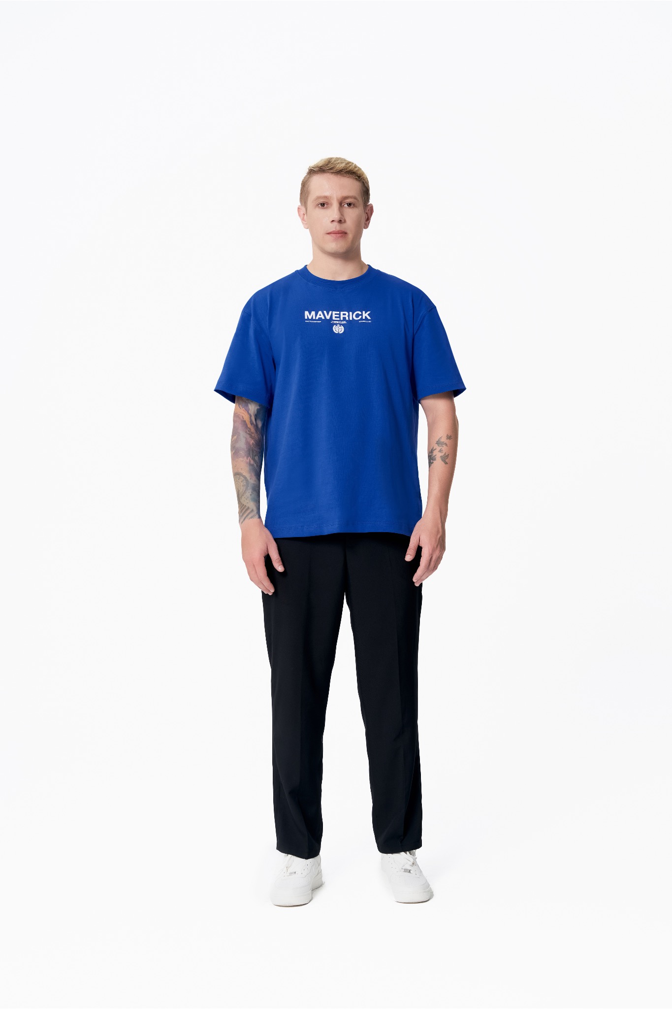 ao-thun-maverick-founders-club-cobalt-blue || cobalt blue