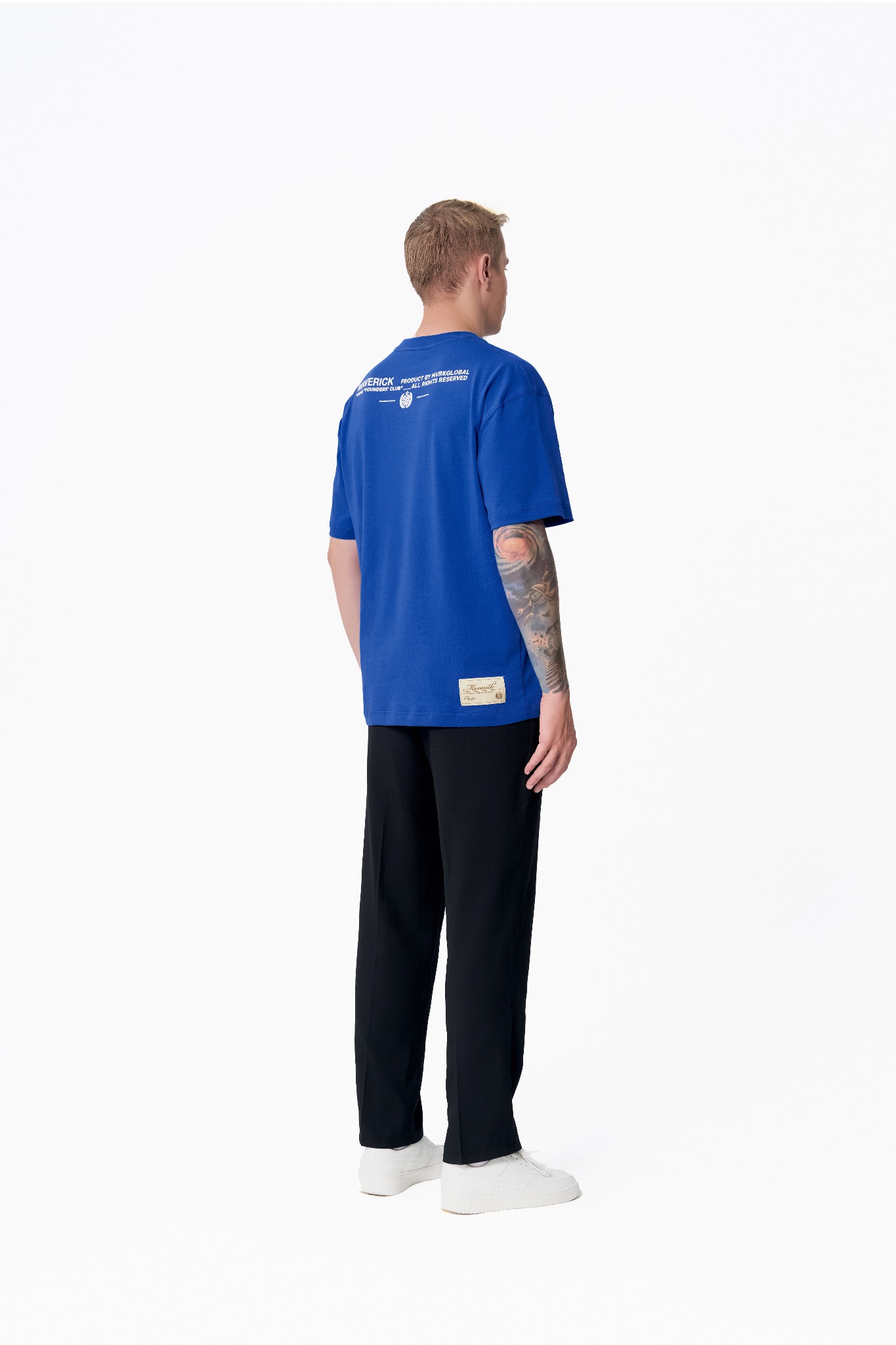 ao-thun-maverick-founders-club-cobalt-blue || cobalt blue