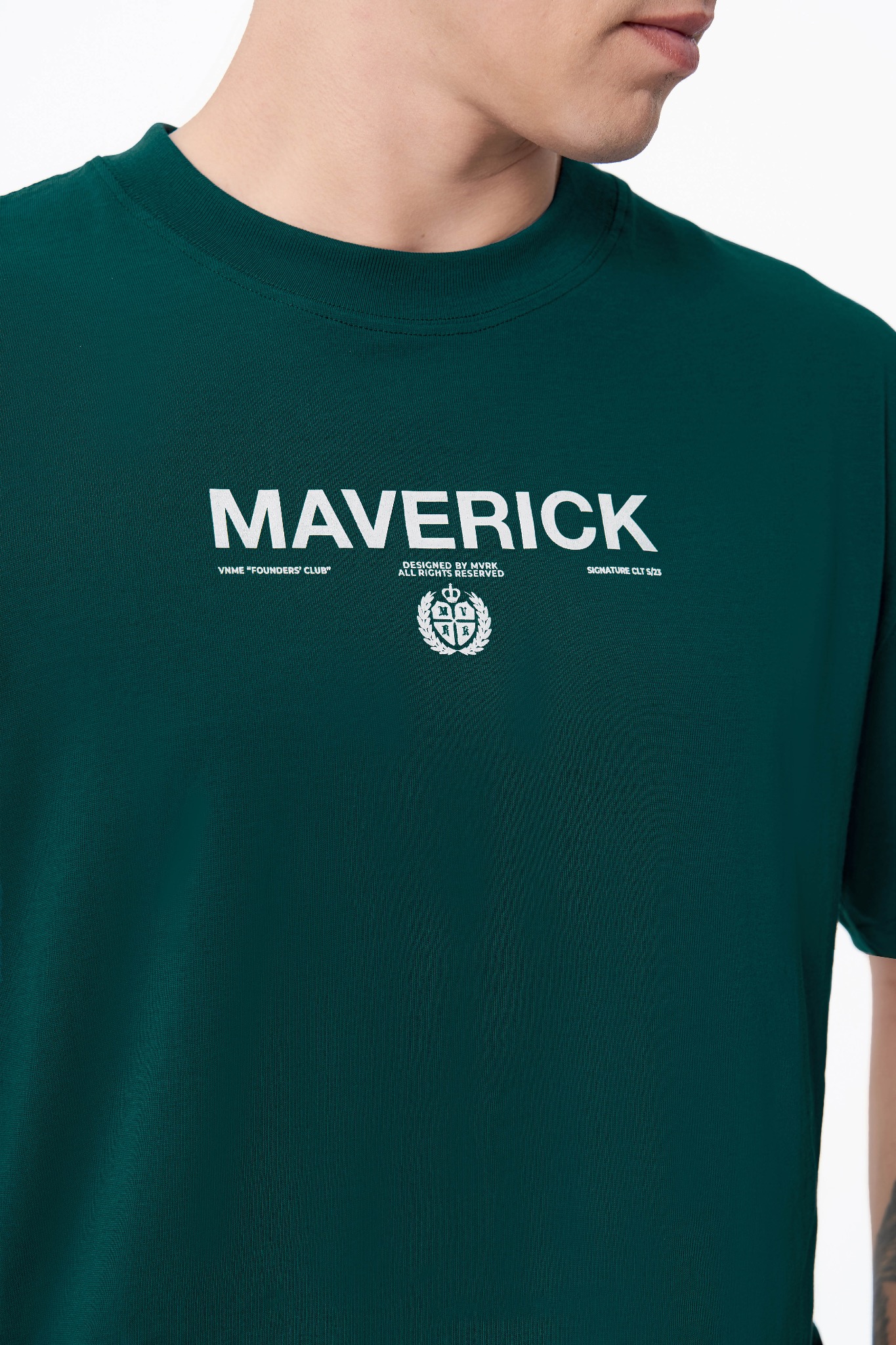 ao-thun-maverick-founders-club-green-mallard || Green Mallard