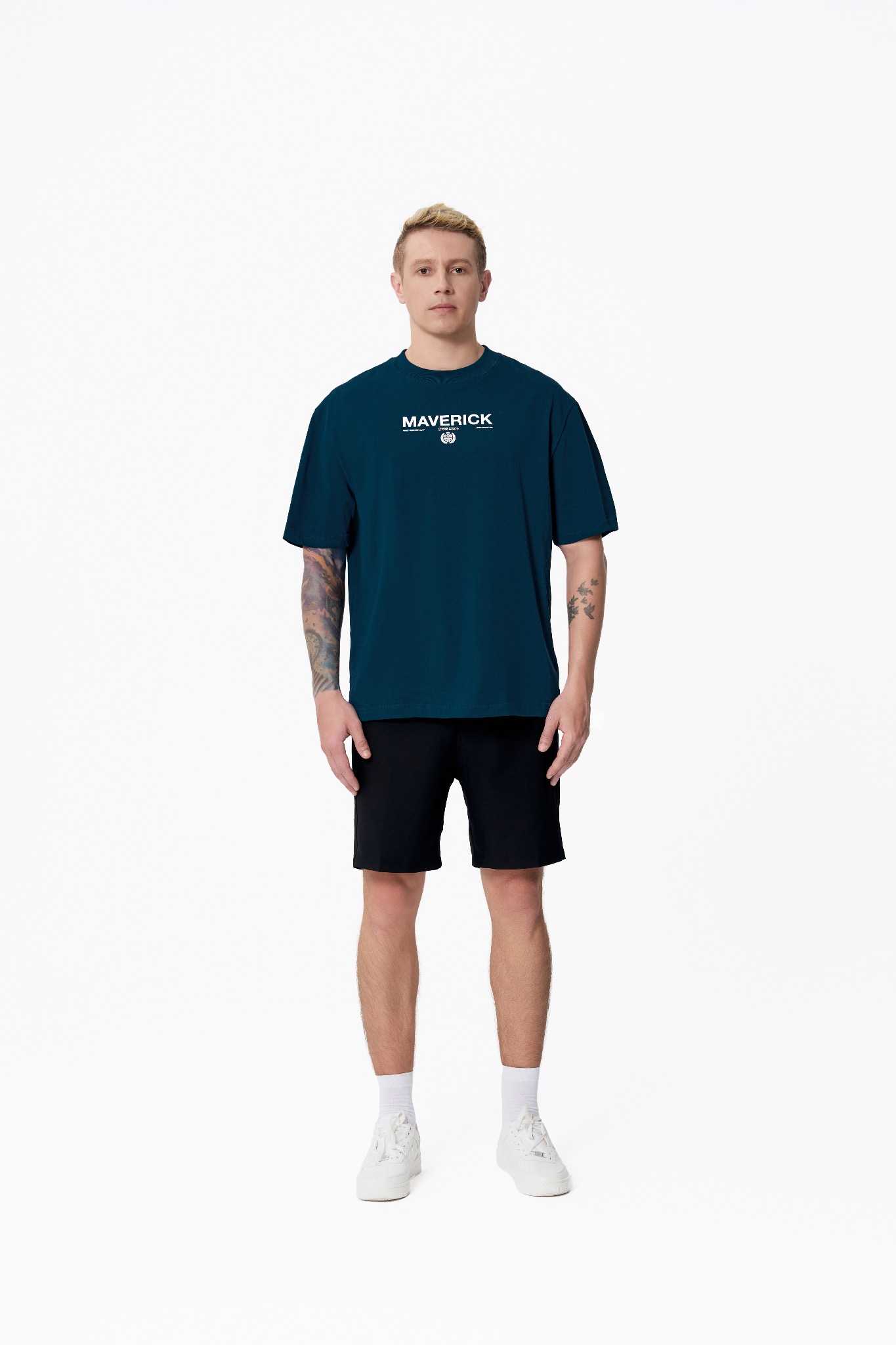 ao-thun-maverick-founders-club-navy-blue || navy blue