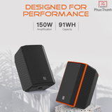  Loa di động đa năng có pin Precision Drive K8 (Màu đen) 