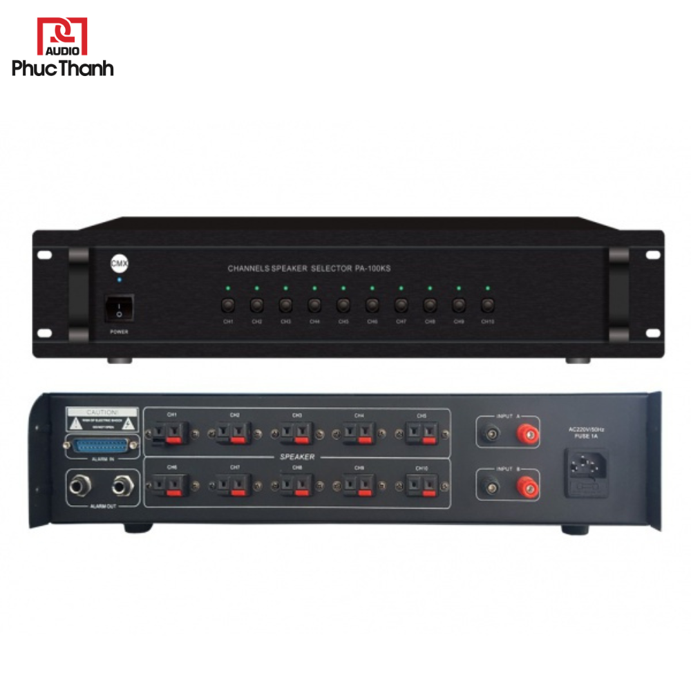  10 Zone Speaker Selector PA-100KS 