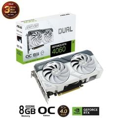 CARD MÀN HÌNH ASUS DUAL RTX4060 OC 8GB EVO GDDR6 WHITE