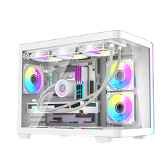 VỎ CASE MÁY TÍNH DARKFLASH L285M (Full M-ATX KÍNH CONG) WHITE