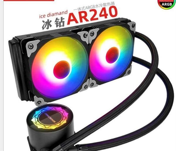 TẢN NHIỆT NƯỚC ALL IN ONE COOLMOON AR240 LED RGB