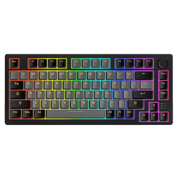 Bàn phím cơ không dây Dareu EK75 PRO RGB - Dream Switch (Black - Golden) Bluetooth