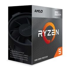 CPU AMD Ryzen 5 4600G BOX chính hãng(6 nhân 12 luồng / 3.7 - 4.2GHz/ 11MB/ VEGA 7) giữ box để bảo hành