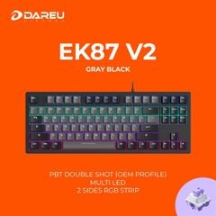 BÀN PHÍM CƠ DAREU EK87 V2 - DREAM SWITCH ( GREY BLACK)