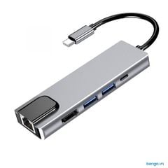 Cổng TYPE C 5 in 1 ( Type C - Lan - HDMI - USB )