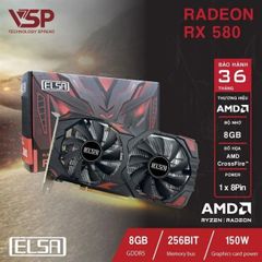 Card màn hình ELSA RX580 8GB DDR5 Black new