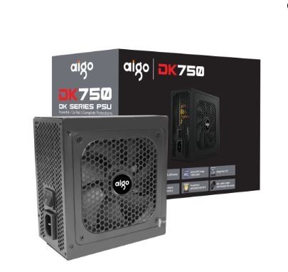 BỘ NGUỒN MÁY TÍNH AIGO MODEL DK750 750W, APFC, 85+ EFICIENCY