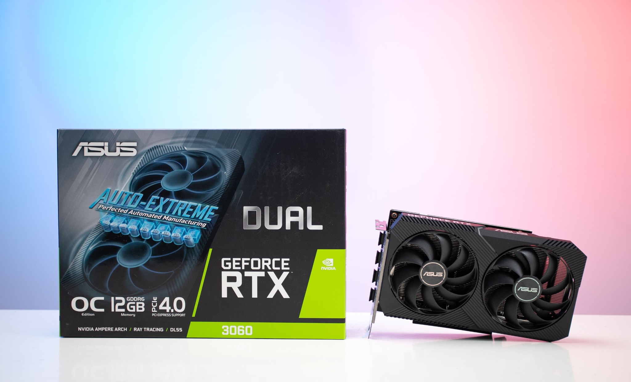 VGA Card màn hình ASUS DUAL FAN RTX3060 12Gb OC V2