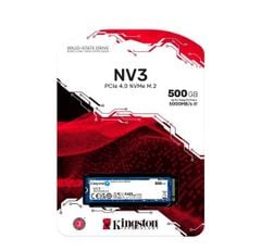 SSD KINGSTON NV3 M.2 500GB PCLe 4.0 Nvme gen 4x4 (Đọc 5000MB/s - Ghi 3000MB/s)