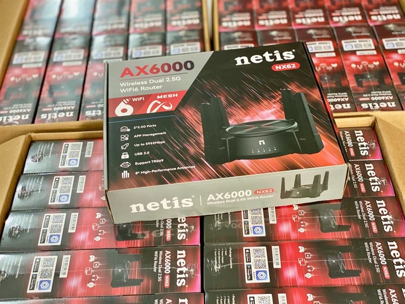 Thiết bị thu phát WIFI 6 Netis . Model NX62
