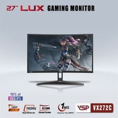 Màn hình Gaming VSP VX272C 27 inch, Full HD, VA, 165Hz, 1ms, cong 1500