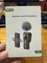 Micro Thu Âm Không Dây Cài Áo Mic Thu âm livestream 2 Trong 1 loại 1 mic đơn