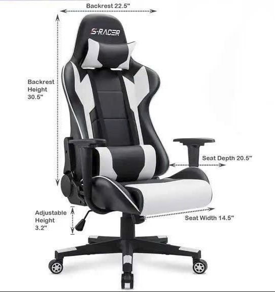 Ghế Gaming RACER Gaming màu trắng