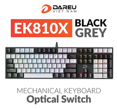 Bàn phím cơ Dareu Ek810X Rgb - Switch Blue (Black - Grey)