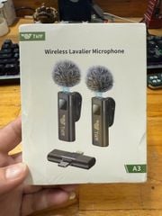 Micro Thu Âm Không Dây Cài Áo Mic Thu âm livestream 2 Trong 1 loại 2 mic