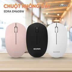 Chuột không dây E-DRA EM608W màu đen