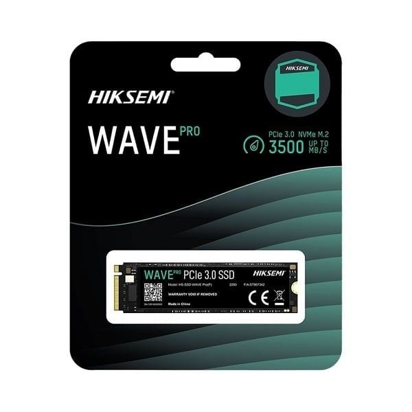 SSD HIKSEMI HS-SSD-WAVE P 512GB M.2 NVMe PCLe Gen 3x4(Đoc 2500MB/s - Ghi 1025MB/s)