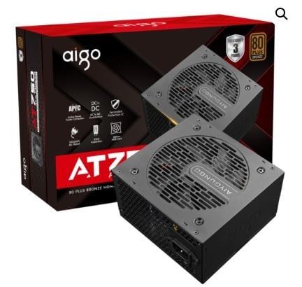 BỘ NGUỒN MÁY TÍNH AIGO MODEL AT750 CÔNG SUẤT 750W, APFC, DC TO DC 80 PLUS BRONZE