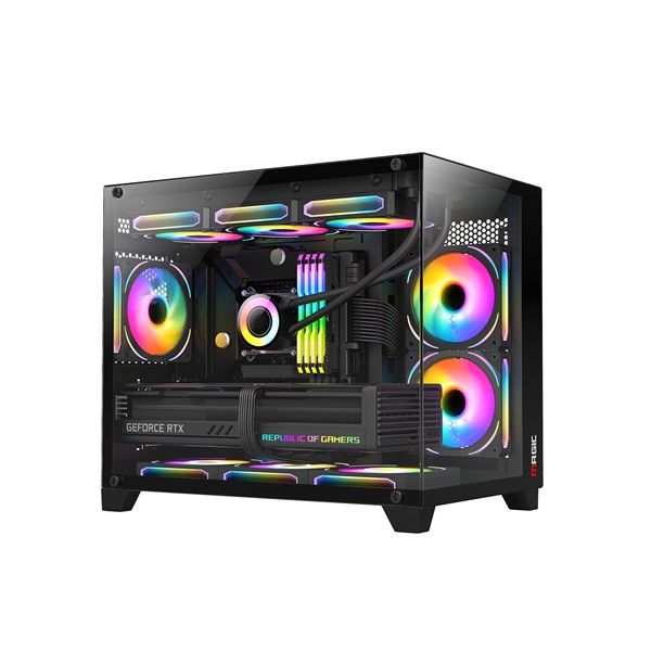 Thùng máy Case MAGIC Aqua-M Ultra PRO | Full M-ATX Black
