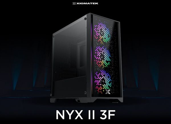 Thùng máy Case Xigmatek NYX II 3F Black | Micro ATX, kèm 3 fan RGB
