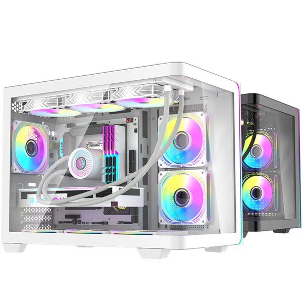 VỎ CASE MÁY TÍNH DARKFLASH L285M (Full M-ATX KÍNH CONG) WHITE