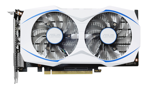 VGA Card màn hình ASUS Dual GTX1050 2Gb OC WHITE cũ