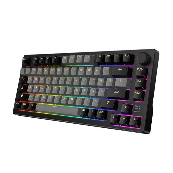 Bàn phím cơ không dây Dareu EK75 PRO RGB - Dream Switch (Black - Golden) Bluetooth