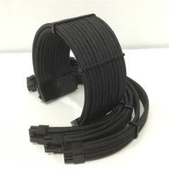Bộ dây nối dài nguồn (1 24pin + 1 8pin 4x4 + 2 pin 6x2) màu đen