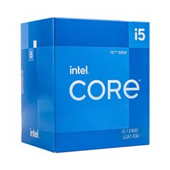 CPU INTEL CORE i5-12400 (UPTO 4.4GZ, 6 NHÂN 12 LUỒNG,18MB CACHE, 65W) TRAY
