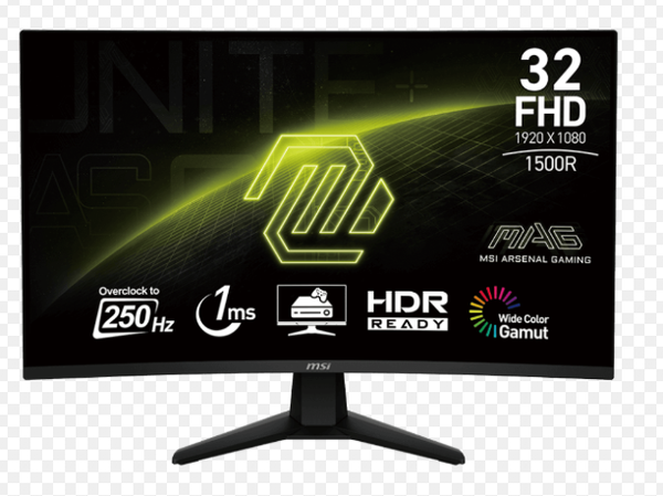 MÀN HÌNH CONG GAMING MSI OPTIX G32C6X (32inch/ FHD/ VA/ 250Hz/ 1ms/ 1500R)