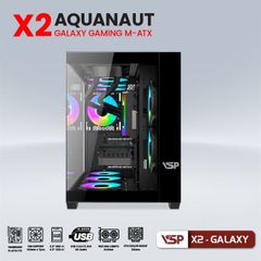 CASE VSP AQUANAUT GALAXY GAMING X2 M-ATX(BLACK)