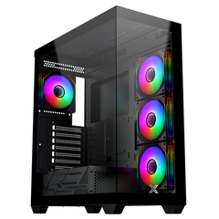 CASE XIGMATEK BLAST BLACK 4GF ATX ( KÈM 4 FAN )