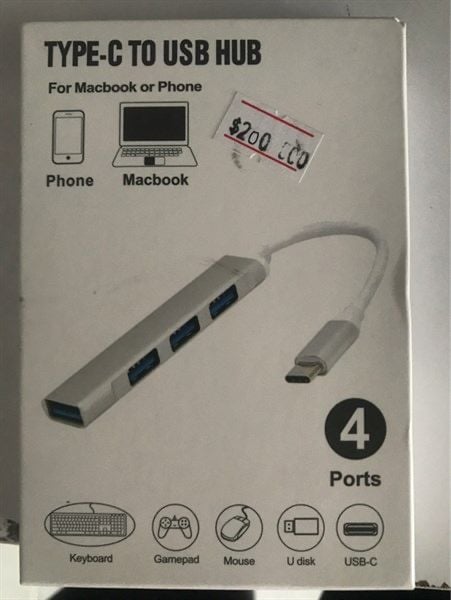 Type C to HUB 4 cổng USB
